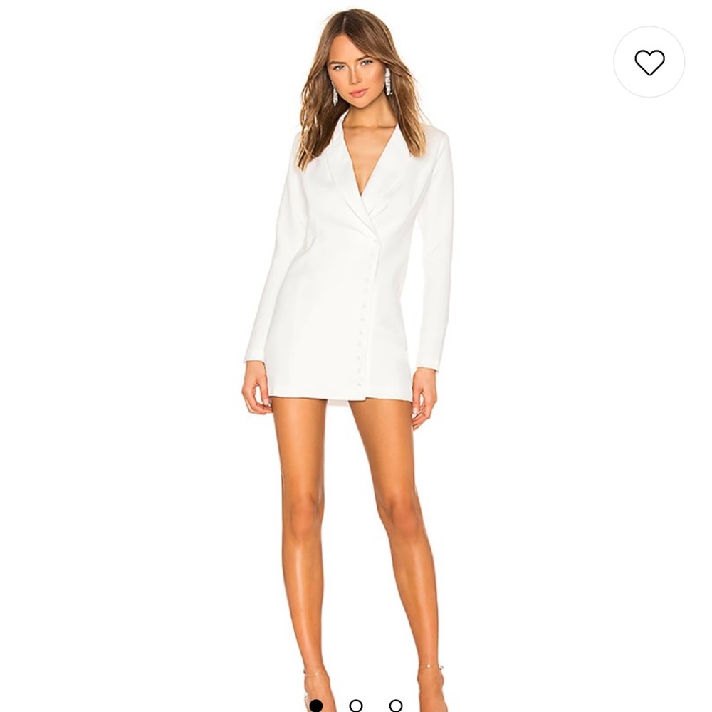 Superdown armida button blazer dress in ivory